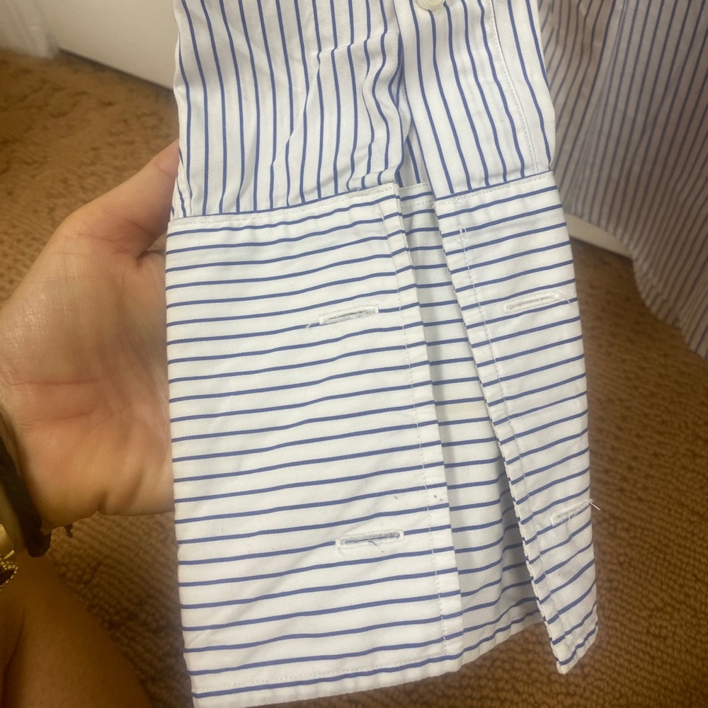 POLO Ralph Lauren dress shirt Size 15 1/2-34 regent classic fit Blue Stripe - Picture 3 of 9